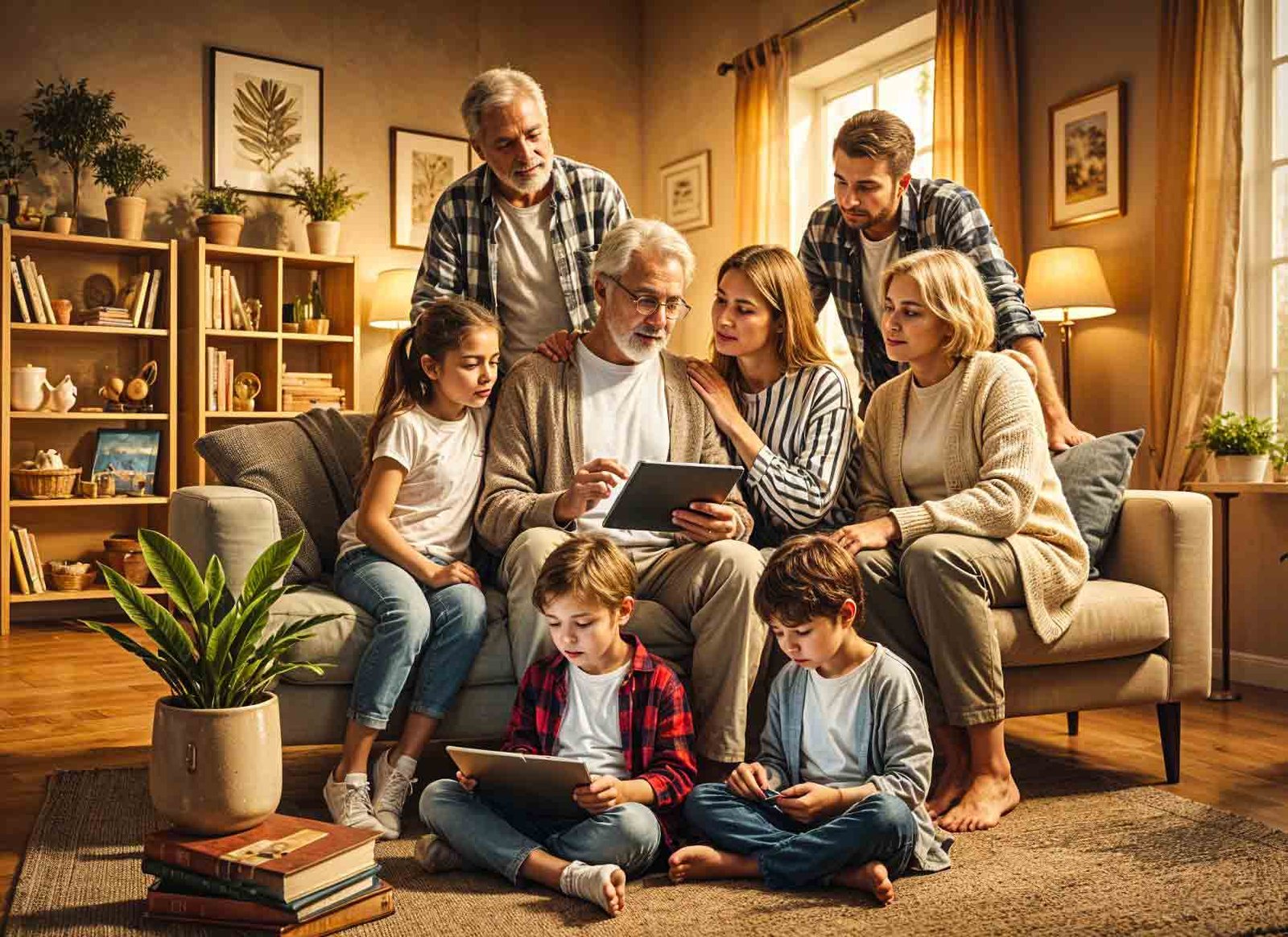 Family utilizing Ai by eddie sajjad for fort-bend-county