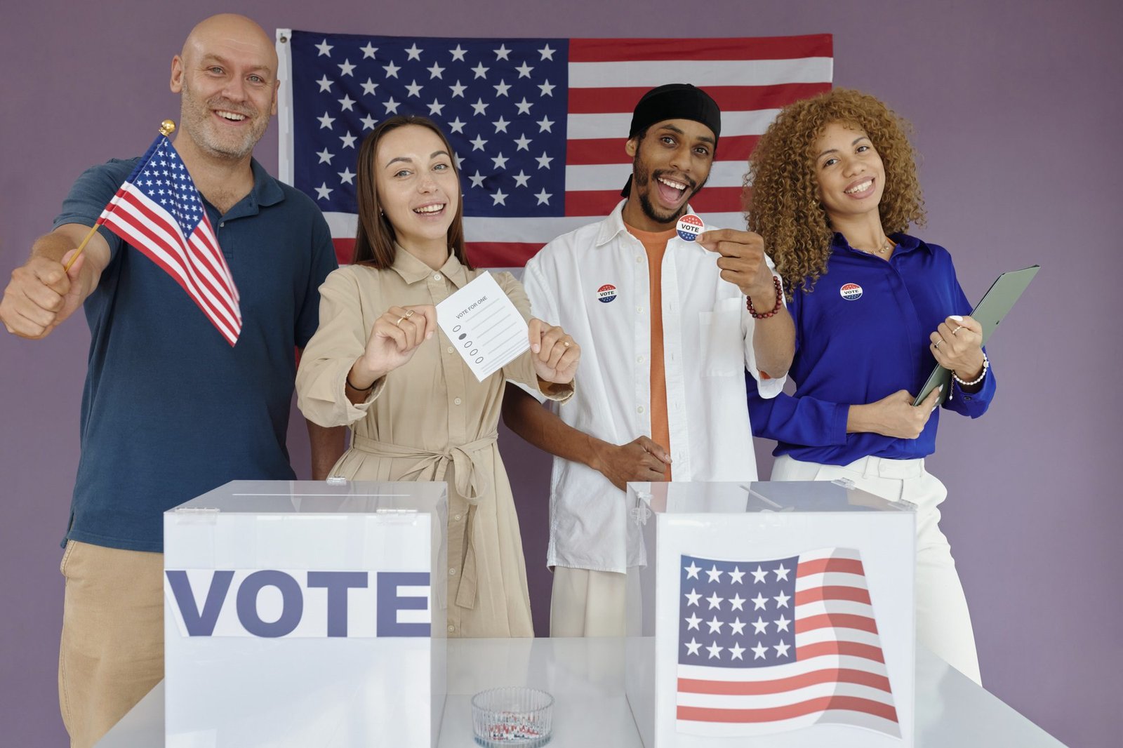 People Voting For Their President